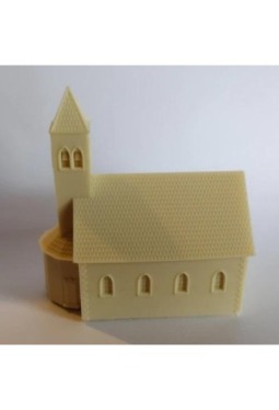 WW2 Normandy Building Church 2d6Nor06